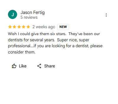 Franklin Street Dentistry testimonial image