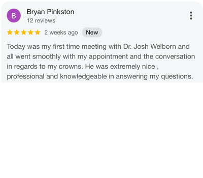 Franklin Street Dentistry testimonial image